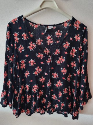 Blusa H&M Estampada Talla 38
