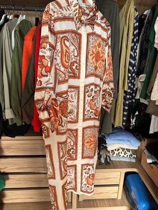 Vestido camisero estampado