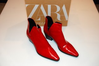 Botines Zara Rojos Talla 37