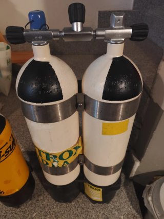 Botella de Buceo Doble 12x2