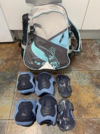 Patines en línea Fila con mochila y protecciones