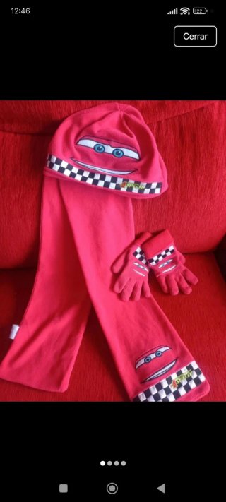 Set Bufanda, Guantes y Gorro Cars