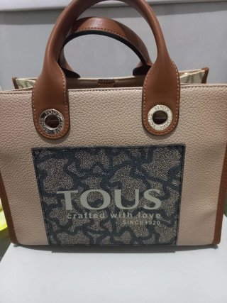 Bolso Tous Beige y Marrón