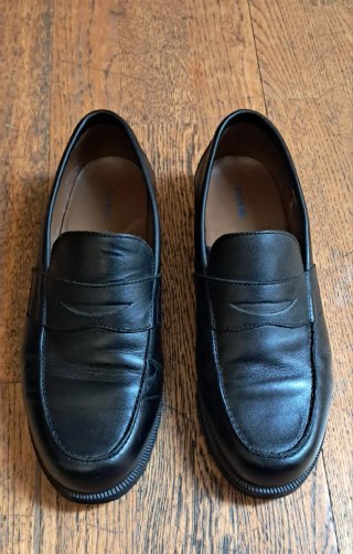Mocasin Escolar de Piel Negro Talla 40