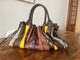 Bolso Lupo Abanico de Piel Multicolor