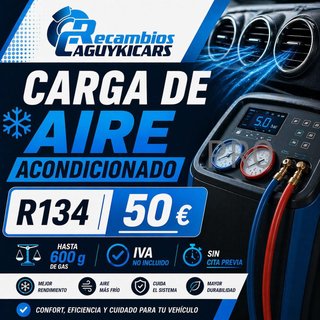 Recarga aire acondicionado coche R134