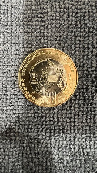 Moneda 20 Pesos mexicanos Copa Mundial FIFA 2026