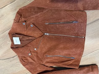 Cazadora Biker Mango Marrón
