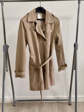 Gabardina Oversize Lefties Beige