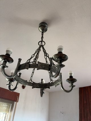 Candelabro de Techo Estilo Rústico
