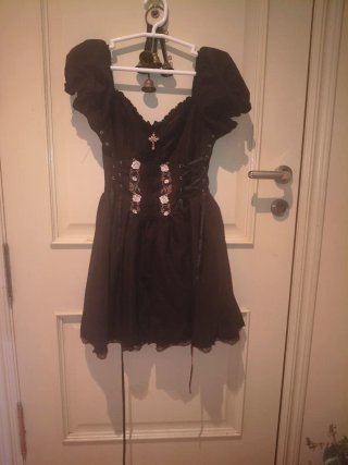 Vestido Negro Estilo Gótico