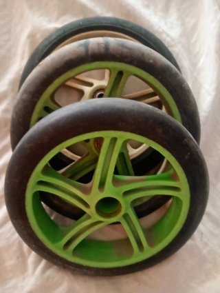 Set de 3 Ruedas para Patinete 18 cm