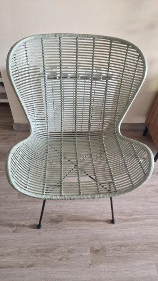 Silla ratan Verde