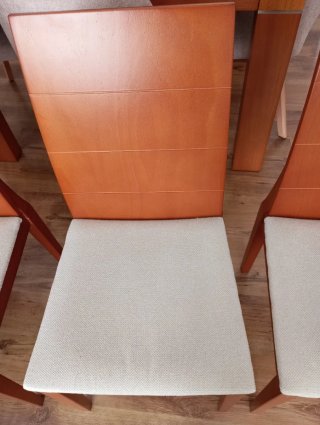 Set de 4 sillas de comedor de madera