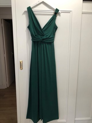 Vestido de fiesta verde Tintoretto talla 38