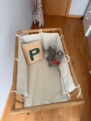Minicuna madera con protector y colchón Zara Home