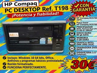 PC Sobremesa HP Compaq T198