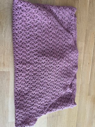 Toquilla de lana color morado Ideal traje regional