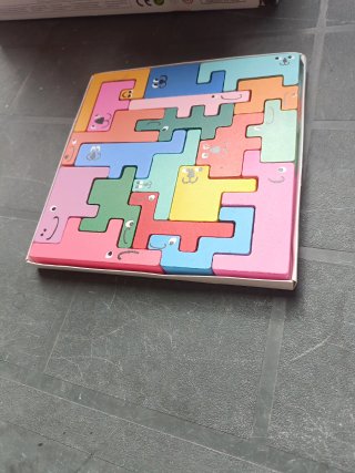 Puzzle de Madera con Formas de Animales