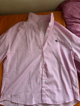 Camisa Zara Rosa de Rayas