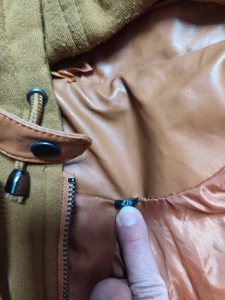 Chaqueta de Piel Marrón Talla XXL