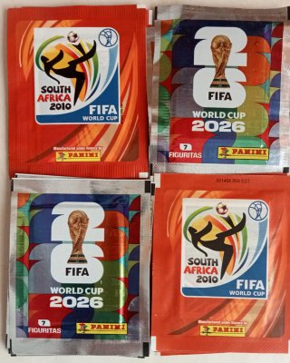 20 sobres Mundial 2010  y Mundial 2026