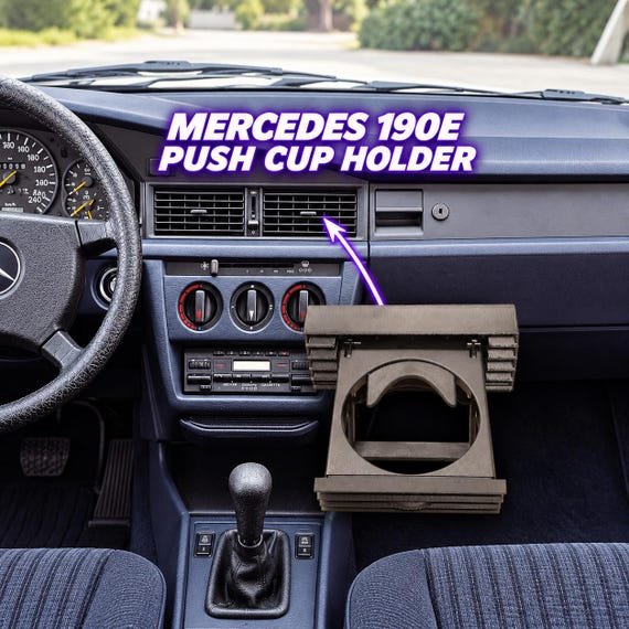 Portavasos Push Mercedes 190E W201 central ASA