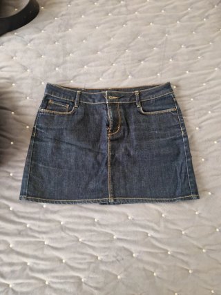 Mini falda vaquera Zara azul