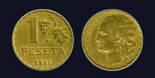 29 Unidades 1 Peseta República Española 1937