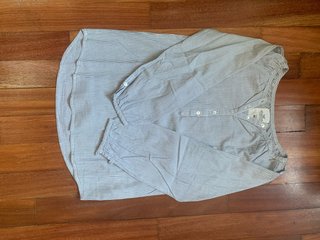 Camisa de rayas H&M azul y blanca