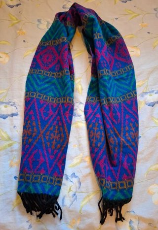 Bufanda estampada de colores