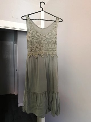 Vestido Midi Verde Oliva