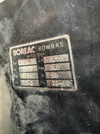 Bomba de agua Boreac NOX-36