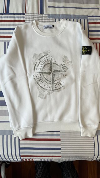 Sudadera Stone Island Blanca