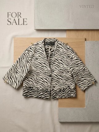 Chaqueta Zara Animal Print Cebra