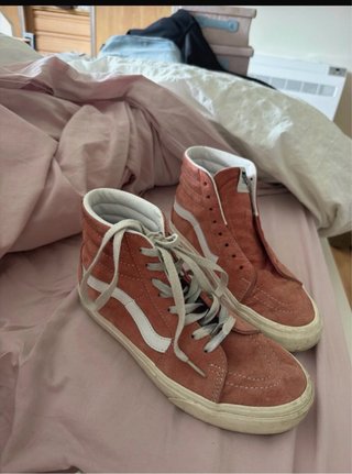 Zapatillas Vans Altas Rosa Salmón
