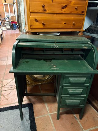 Escritorio de Madera Verde