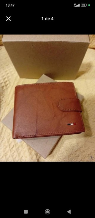 Cartera de cuero genuine leather 313