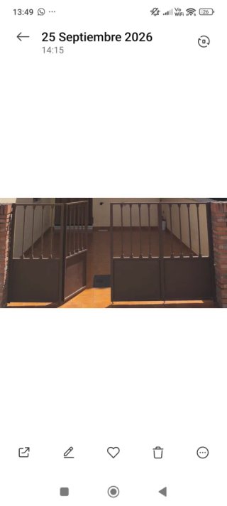Cancela de hierro 2,48m x 1,15m