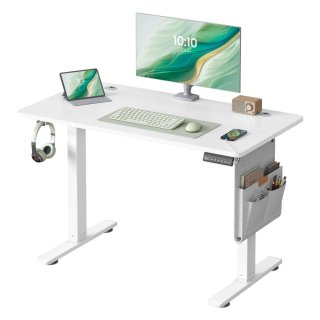 Escritorio Eléctrico Elevable Songmics Blanco