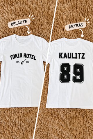 Camiseta Tokio Hotel blanca Kaulitz