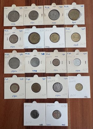 Lote 18 monedas Israel. Todas KM# diferentes