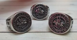 NUEVO MODELO! SELLO ANILLO TEMPLARIO MILITUM