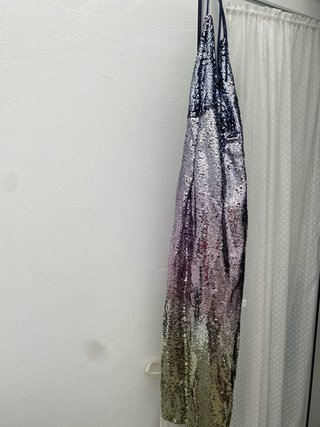 Vestido de lentejuelas multicolor