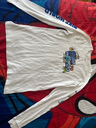 Camiseta Manga Larga Nike Blanca. De 158-170 cm