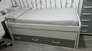 Cama nido con somieres y colchones