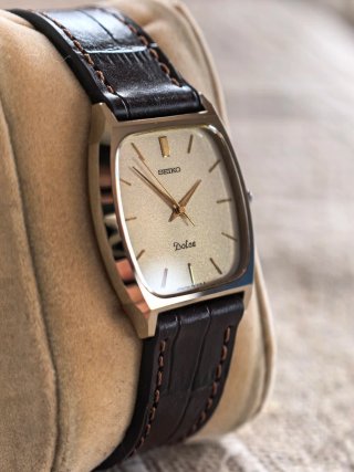 Seiko Dolce Tank 7741 5100 Tungsten Carbide 1987