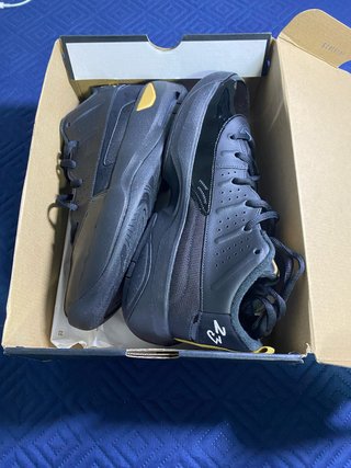 Zapatillas Jordan de Baloncesto Negras y Doradas