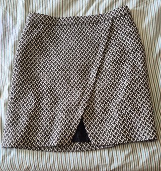 Falda midi estampada