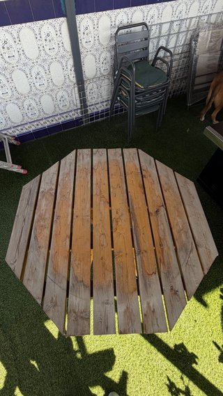 Mesa de Madera Octogonal
